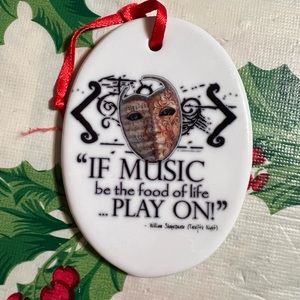 Twelfth Night Shakespeare Ornament